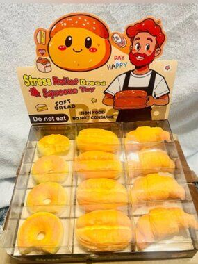 Stress Relief Bread Squishies Butter Scented Choose your Fav Bread, 1 per Order